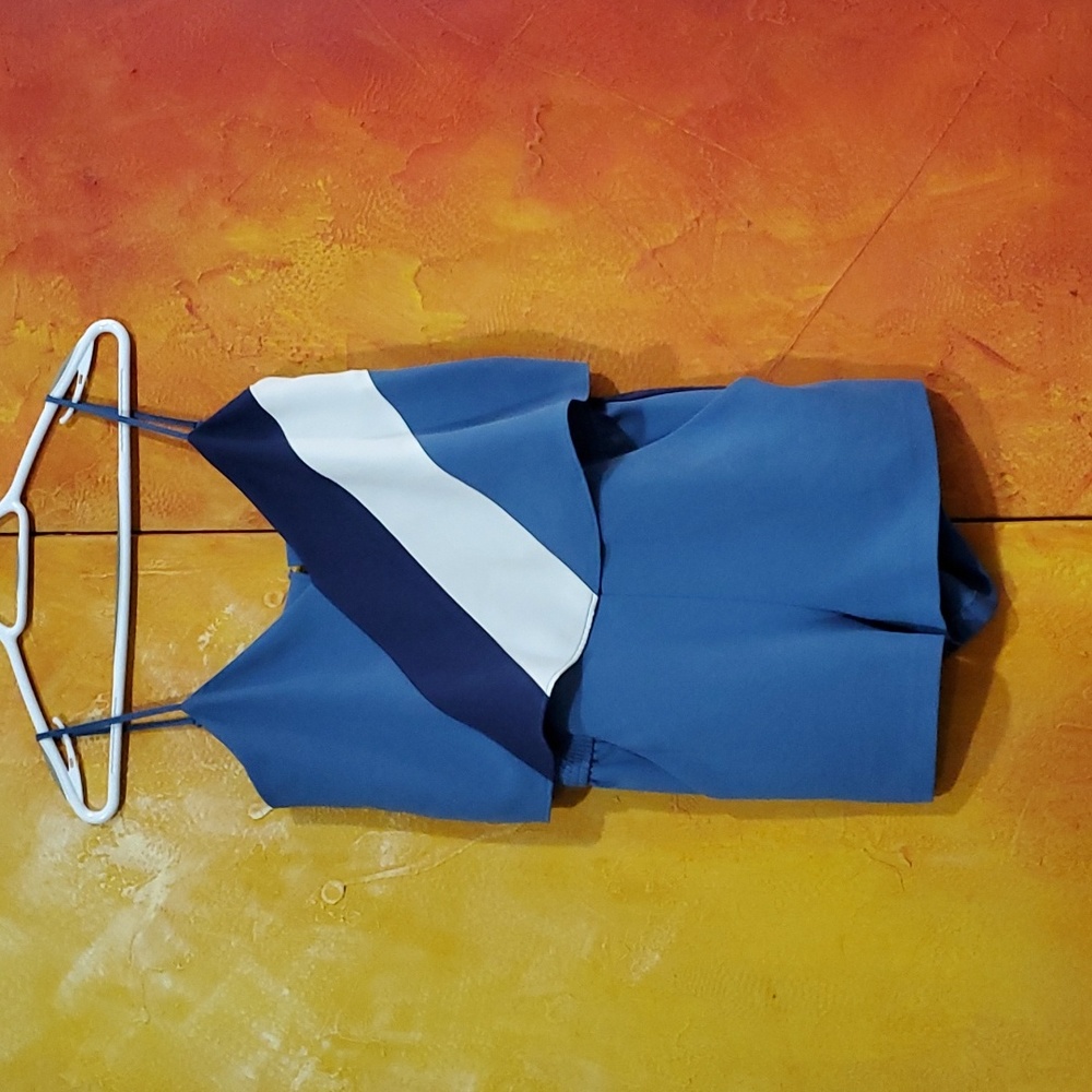 Blue Parker Romper